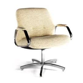 Charles pollock style steelcase chrome